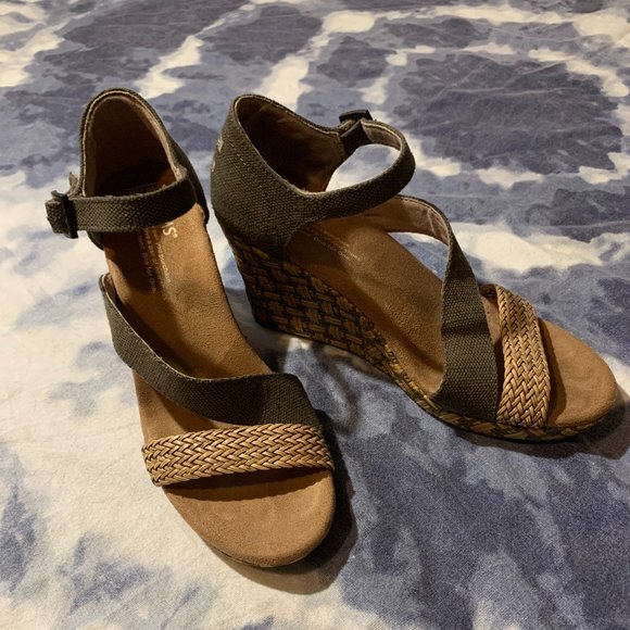 TOMS TOMS Women's Clarissa Wedge size 7.5 - Picture 6 of 10